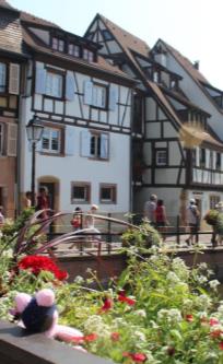 Sheila by the river in Colmar