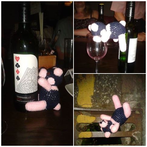 Tally consuming wine