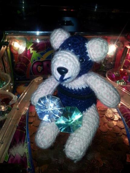 Mick with some plastic diamonds