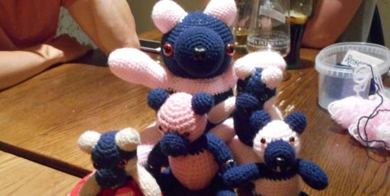 Mona with Sheila, Sam and Boris