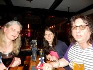 Gem, Stephanie and Susan having dinner