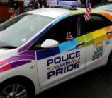 Katie the Panda and a police car