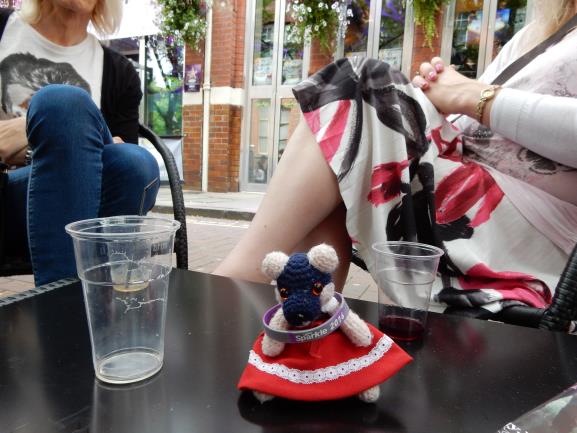 Katie with a Sparkle wristband