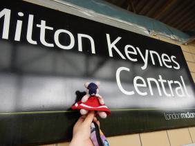 Katie the Panda at MK railway station