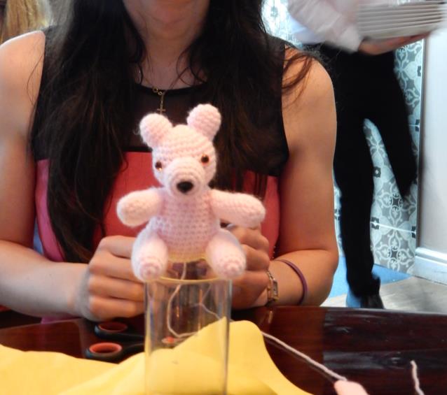 Rose sitting on a glass