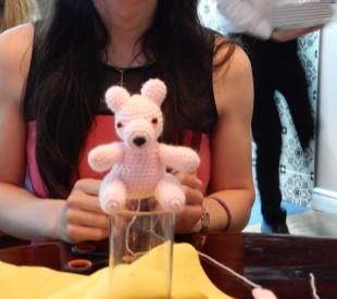 Rose sitting on a glass