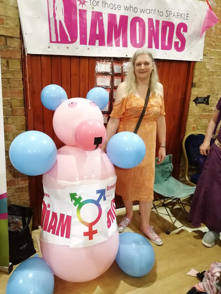 Gem with panda and banner