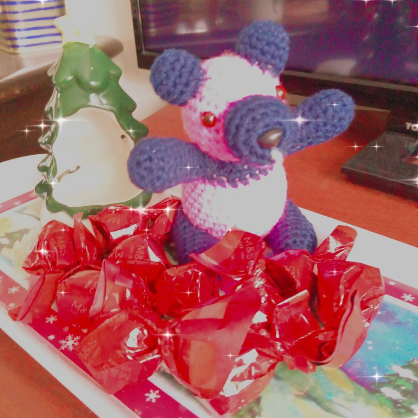 Panda and chocolates