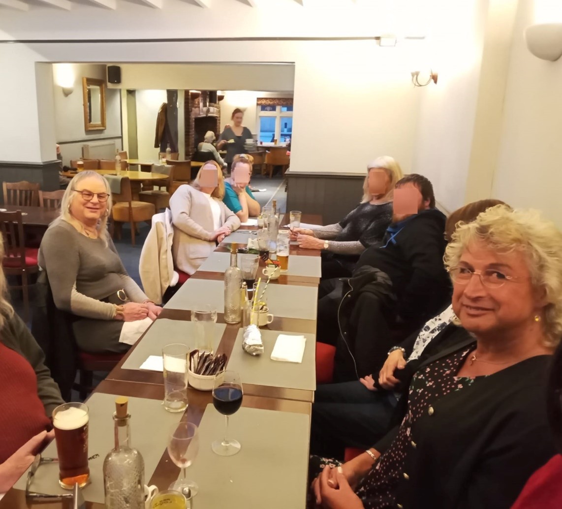 Eight Diamonds around a table