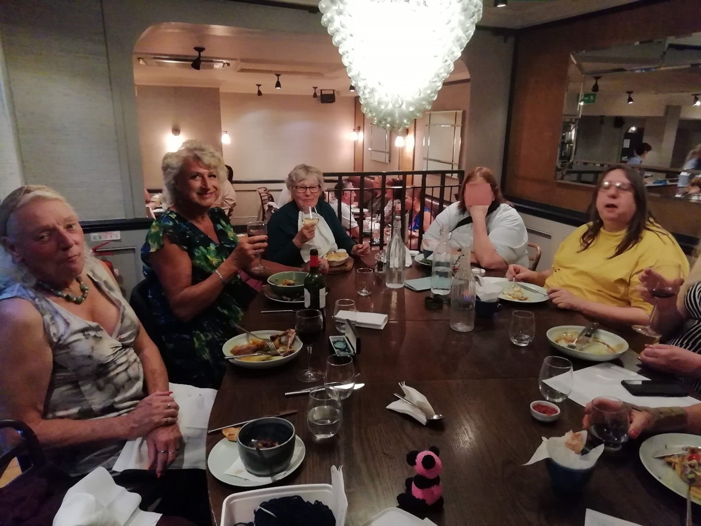 A group of people around a table