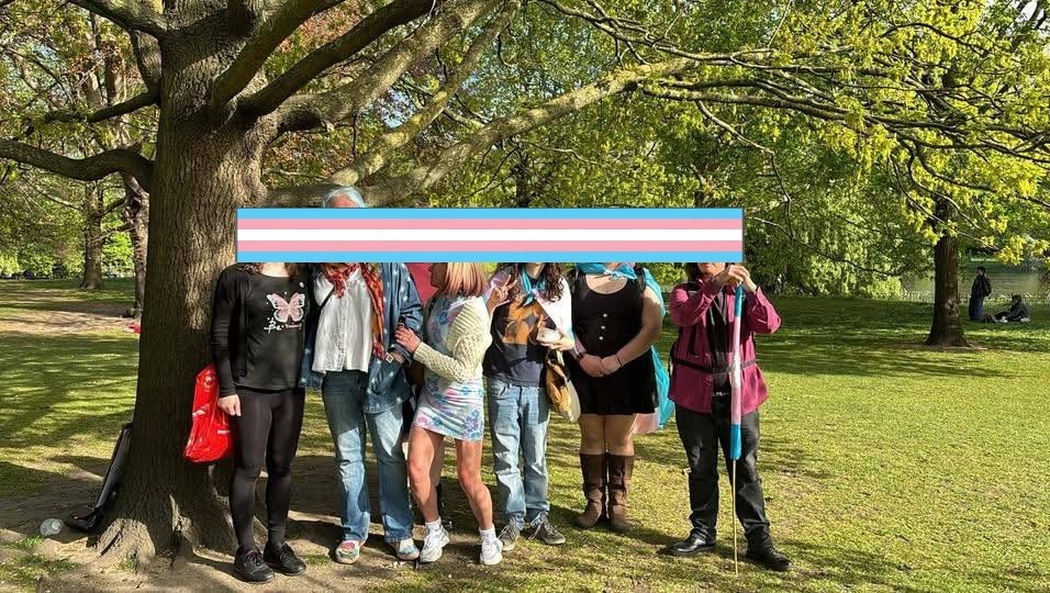 Diamonds at the London Trans Protest