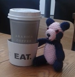 Rupert enjoying a coffee